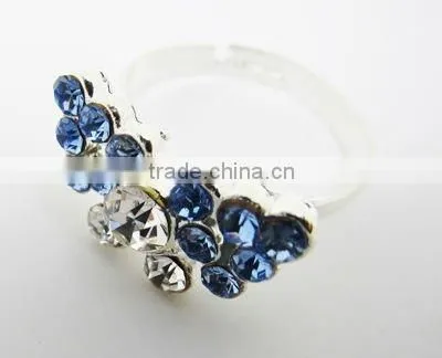 Colorful rhinestone butterfly rings,2013 fashion ladies rings,Fashion accessories