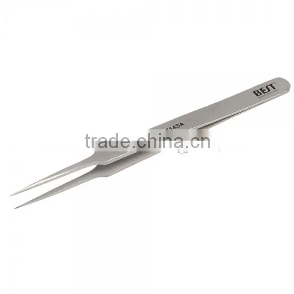 BST-214SA Stainless Steel Highly Precise Pro Tool Tweezers Matt Tweezers