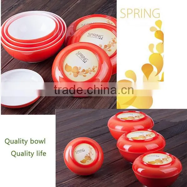 2014 colorful salad vegetable plastic fruit bowl