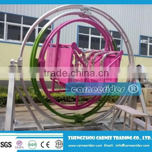 High Safety Theme Park Games 4 seat Human Gyroscope For Sale