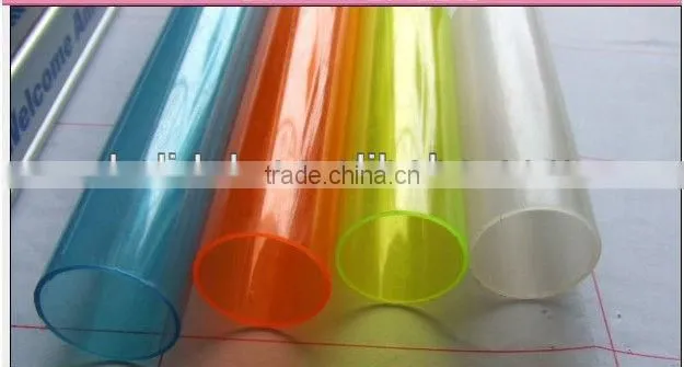 Transparent big size perspex pipe for perspex tv stand