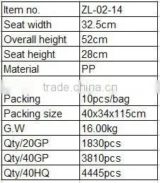 2013 28cm children plastic stackable chair