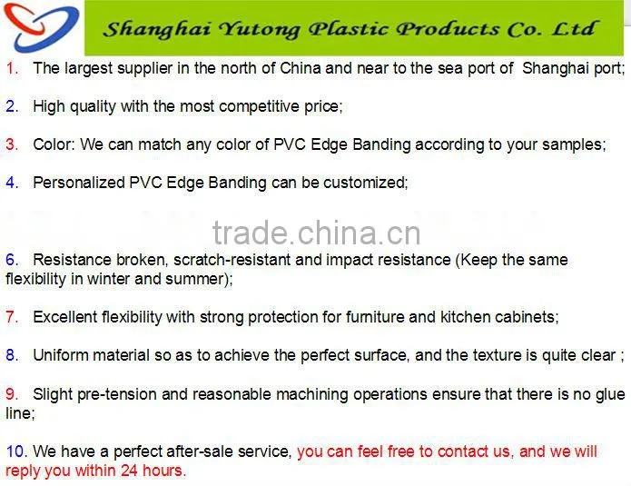 Yutong mdf/pvc/melamine edgebanding