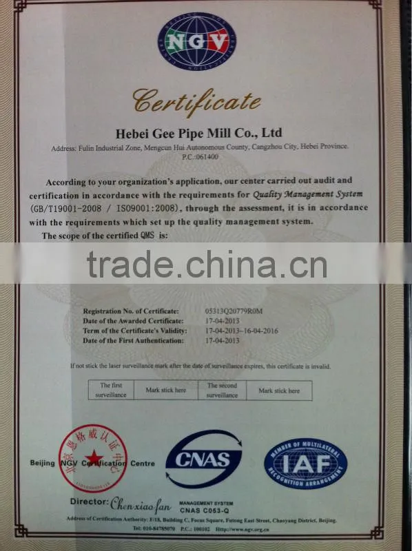 10 inch seamless ASTM A234 WPB Carbon Steel Tee
