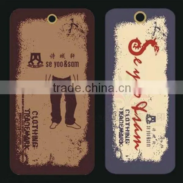 Bright uv printed hangtags