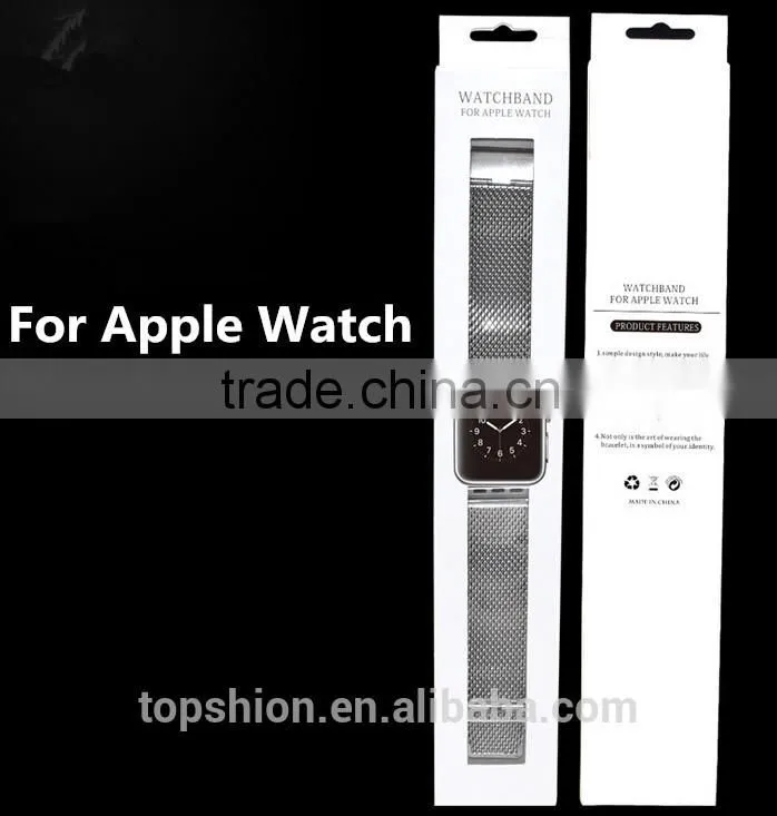 Luxury for iwatch stainless steel strap, luxury metal watch band for apple iwatch