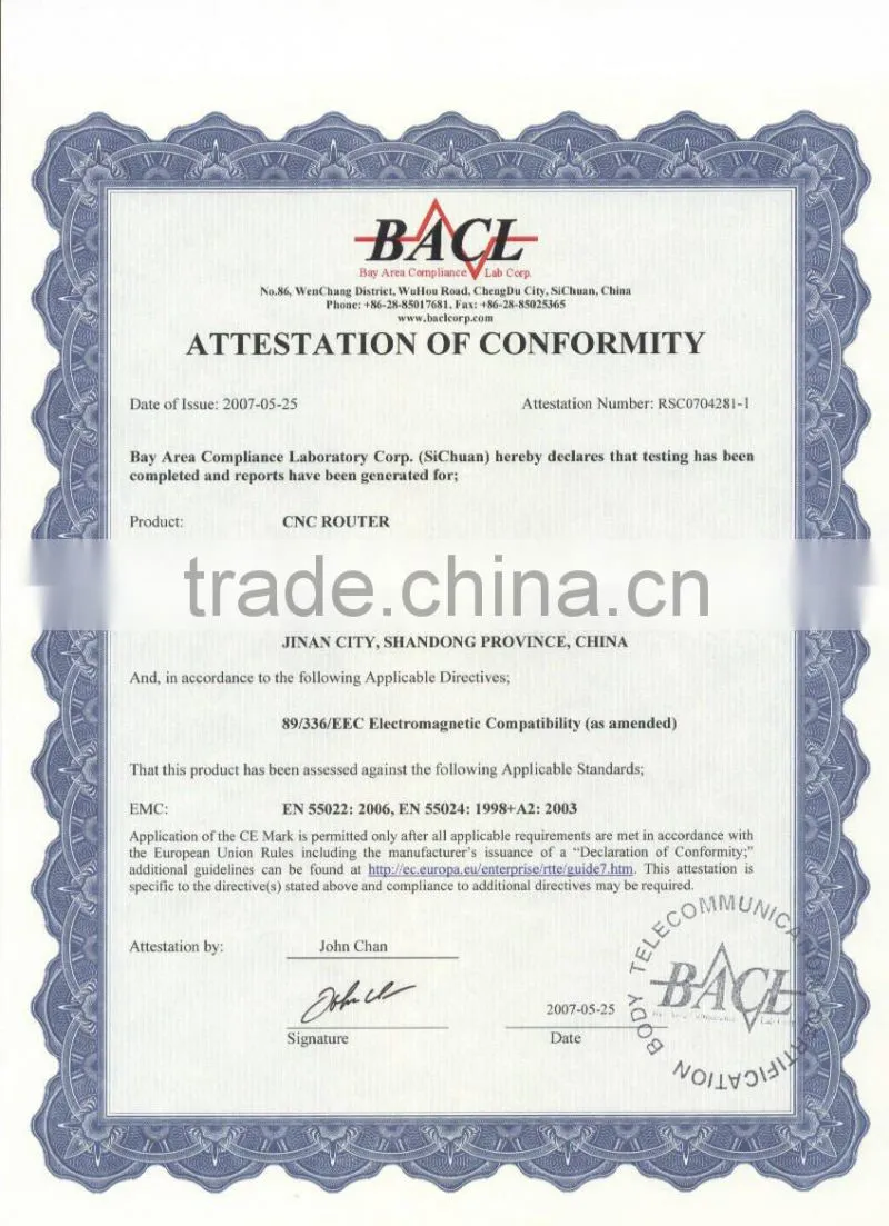 3D CNC Wood Carving Router Furniture Equipment (ATC)