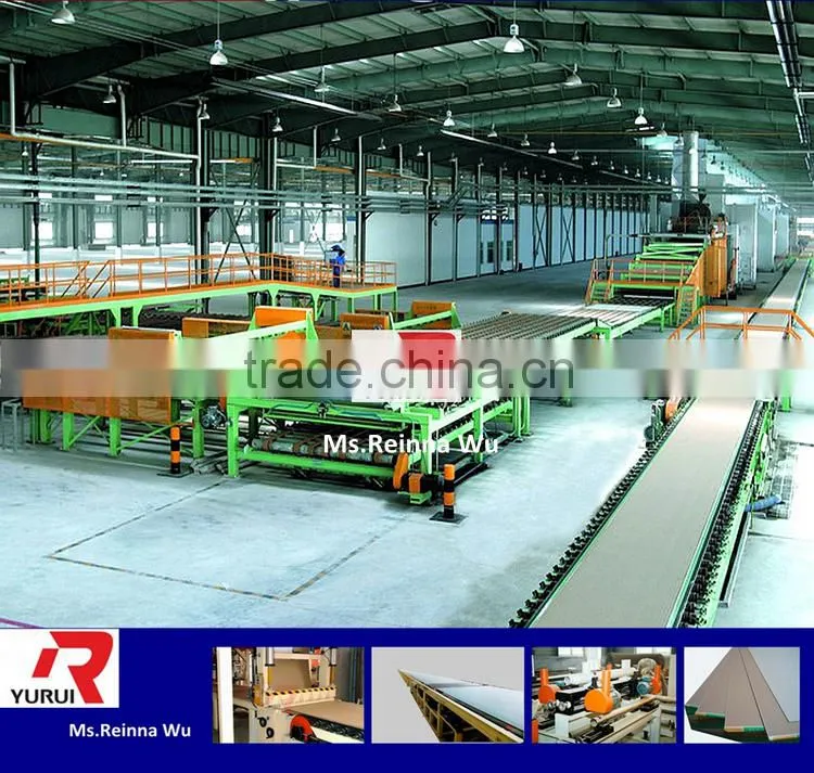 Full automatic gypsum drywall board production machine line/full automatic manufacturign gypsum board machine line