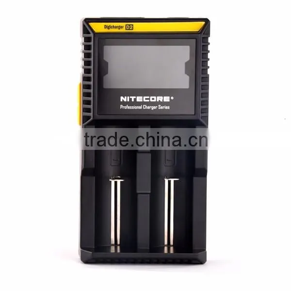 Nitecore D2 charger with LCD screen for universal rechargeable battery charger