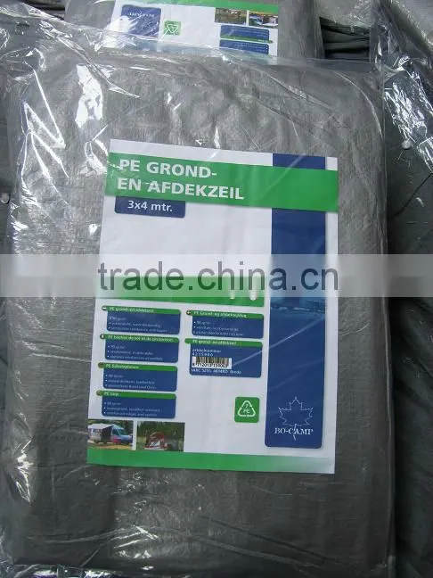 Three layers Customized Waterproof polyethylene Fabric wovenTarpaulin