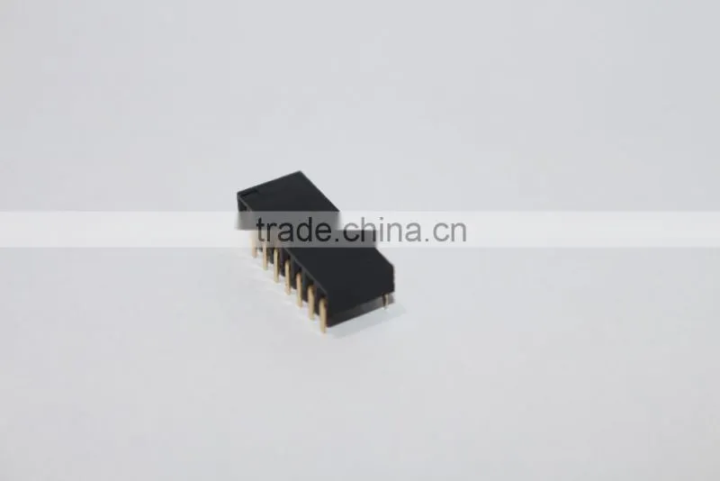 2.54mm double row bottom entry Female header 8 pin