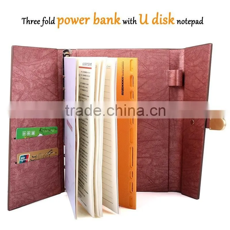 Plaro fashion U disk battery loose-leaf notepad paper notebook
