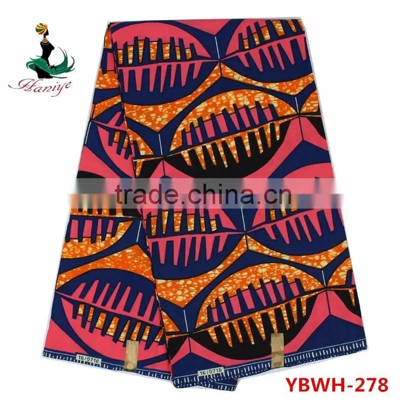 Best quanlity hollandais wax print fabric african sale for dress YBWH277
