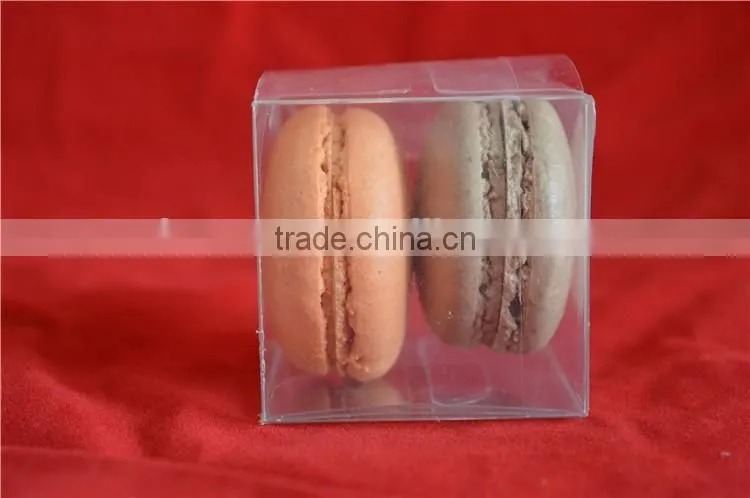 clear macaron plstic box