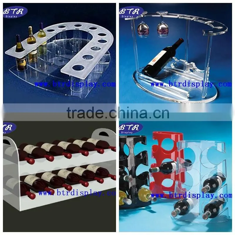 Custom acrylic bottle display rack