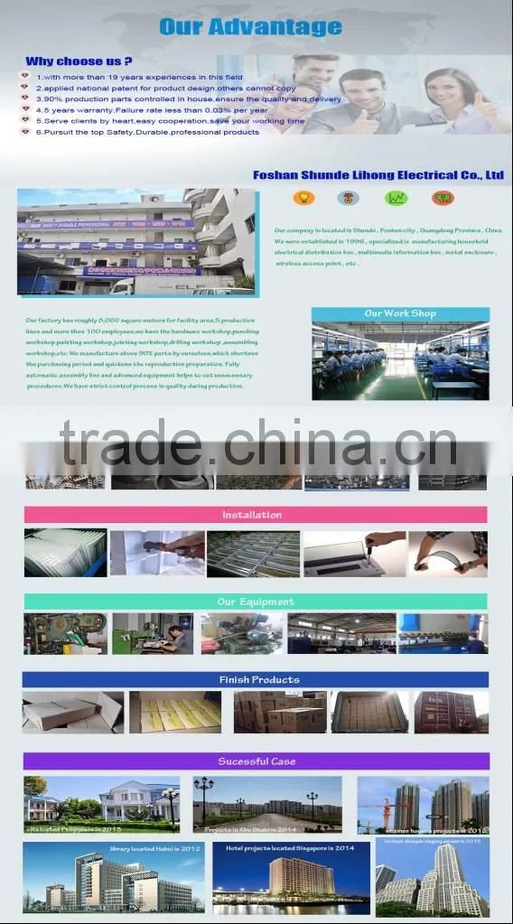395*303*120mm house used optical fiber box with antena and extended cable