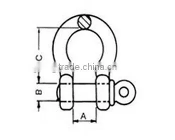 Drop Forged US Type Bow Shackle G209