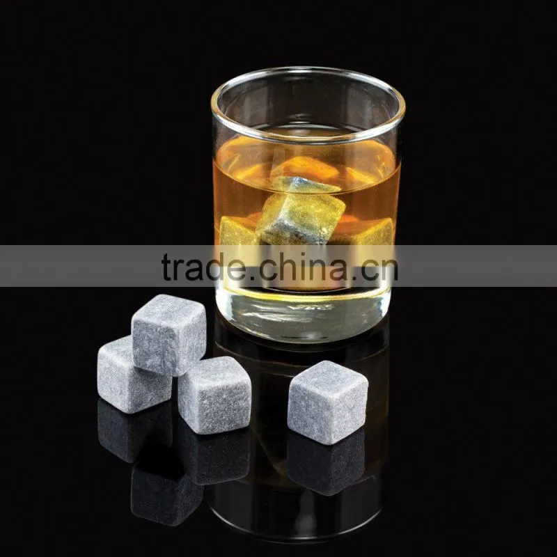 9PCS/Set Chilling Rocks Set Ice Cubes Wine Bourbon Scotch Soapstone Whiskey Stones