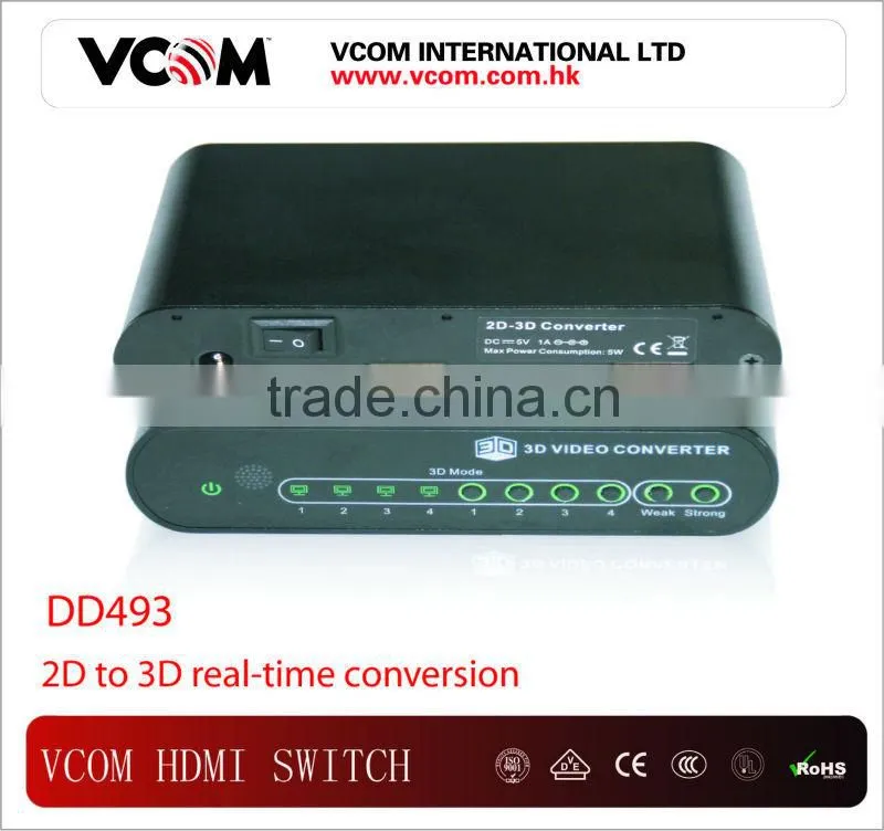 VCOM High Quality KVM Switch Auto 1 to 2 Ports for VGA connector