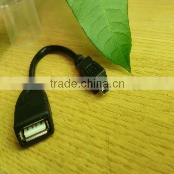 USB 2.0 otg cable with Mini usb speaker jack cable with
