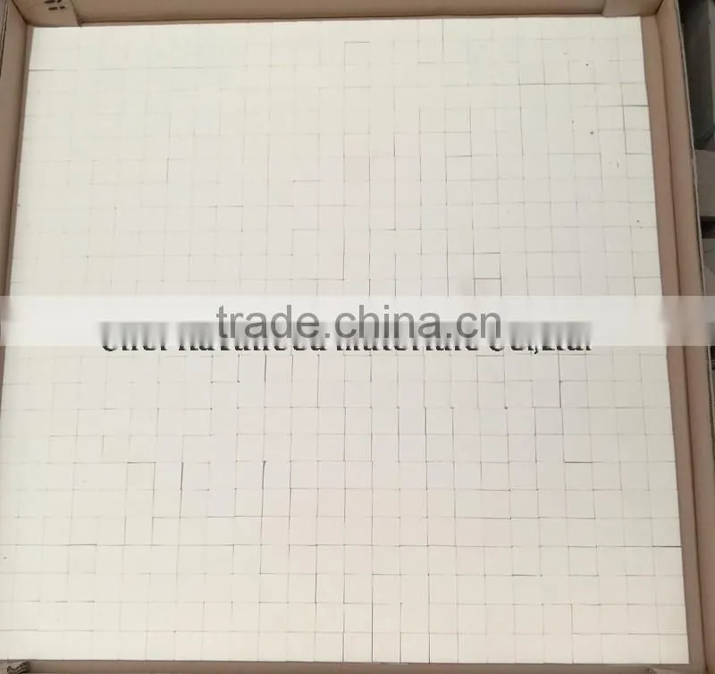Alumina ceramic mat, square, hexagonal ceramic element with net backing