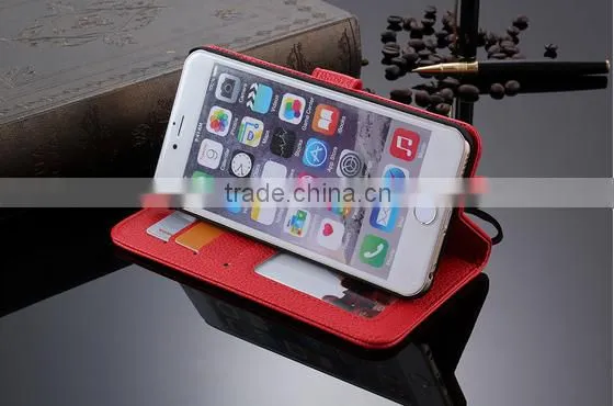 multi color Stand PU Leather Wallet Case Cover mobile phone cover
