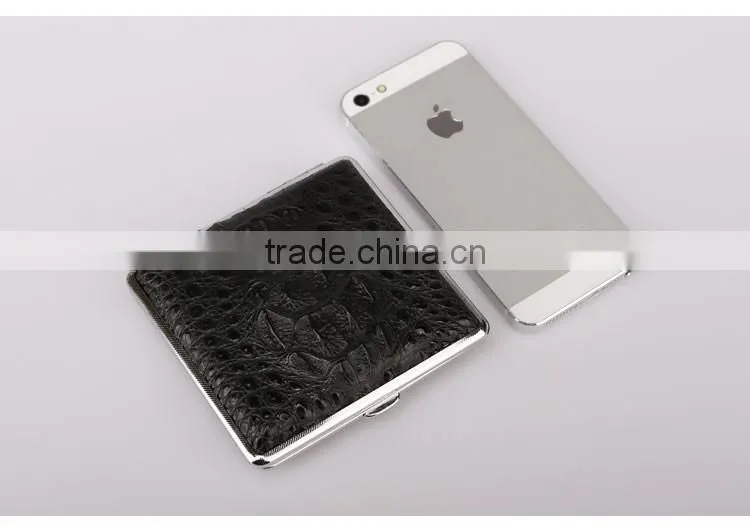Wholesale Crocodile Leather Men's Cigarette Case