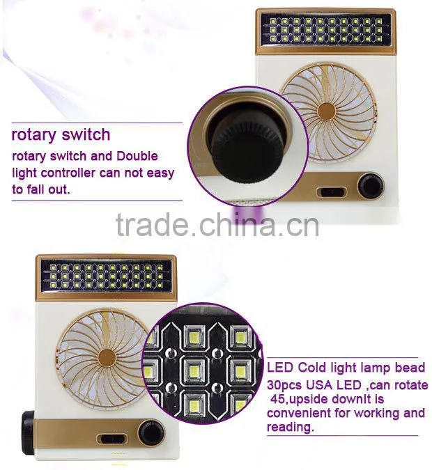 High quality new style Factory wholesale solar table fan
