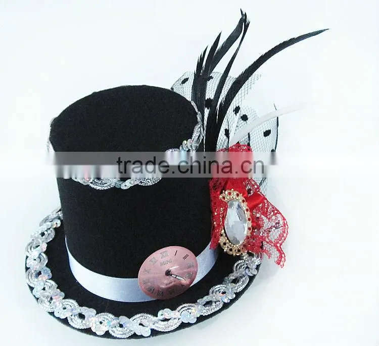 MYLOVE 9cm mini fascinator hat clock hat party MLGM035