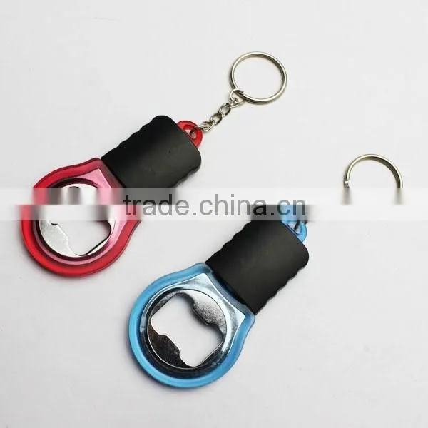 Cheap Plastic LED Flashlight Keychain Bottle Opener