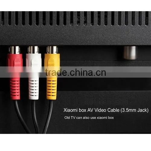 Original Xiaomi AV Cable 3.5mm to RCA 1.5m Black Audio Video Cable for Xiaomi Mi TV Box 3