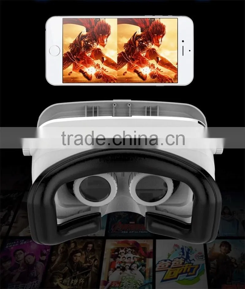 2016 hot sell VR Shinecon 3D VR glasses Virtual Reality Glasses Google Cardboard Video Headset Helmet