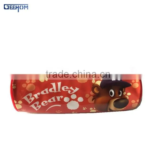 school shining pencil bag custom pvc glitter pencil bag
