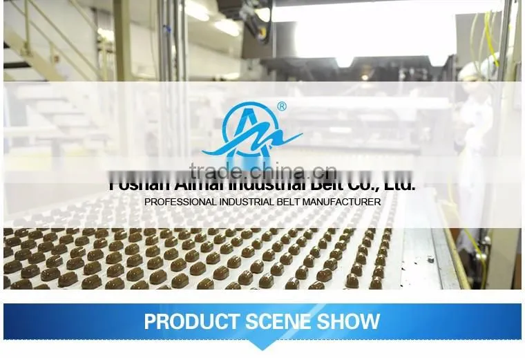 Light duty industrial pvc conveyor belt for food conveying
