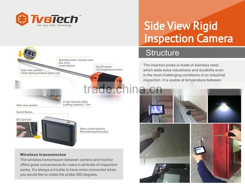 90 degree inspection camera 90 degree Angle Camera Borescope