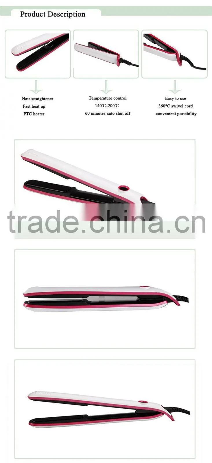 Beauty hair salon straightener china new innovative product