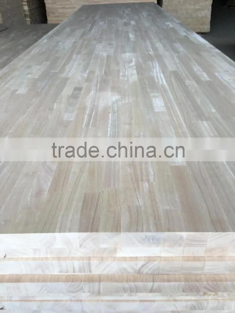 Rubber wood finger joint panel for stairs treads/rubber squares for window scantlings
