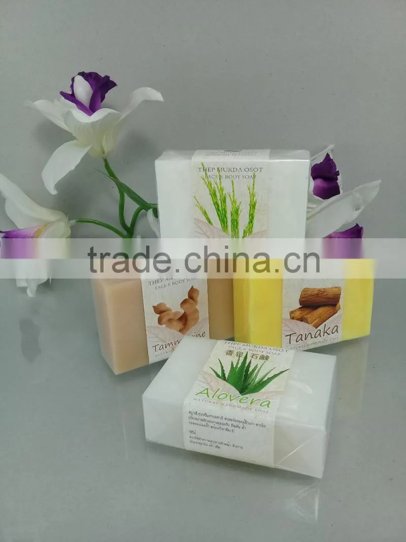Body and Facial Rice Milk Soap From Thailand Handmade Cleanser Hotel Supplies Beauty