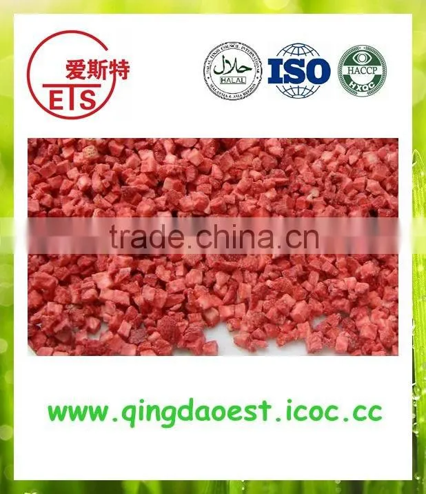 For export organic Frozen IQF strawberry dice and cube