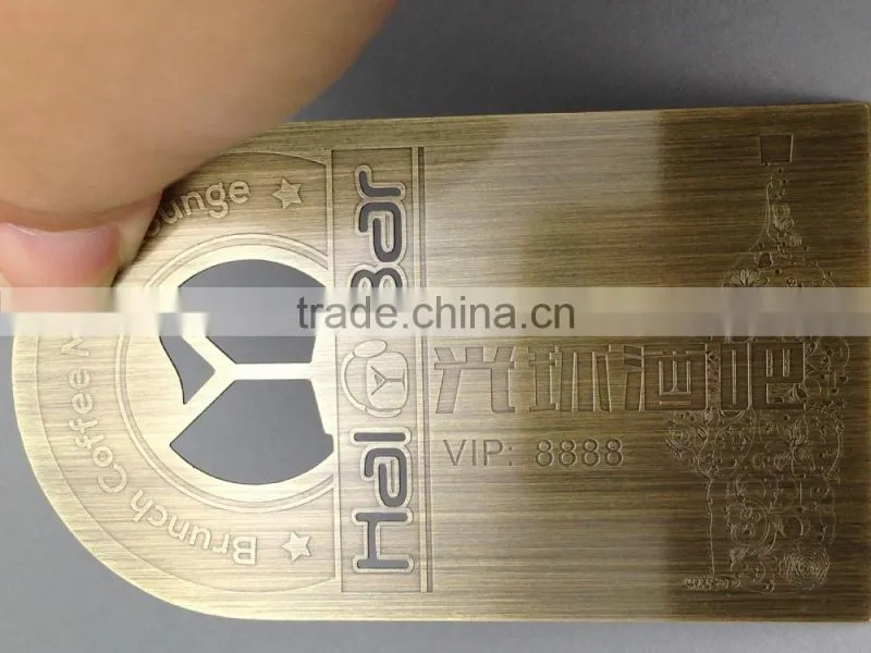Best price Copper color classic metal magnetic cad for business
