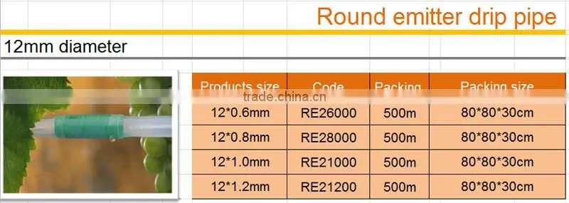agriculture drip irrigation pipe
