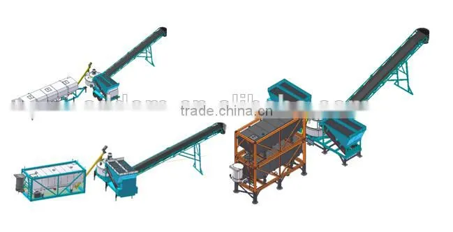 Environment friendly horizontal frame type cement silo