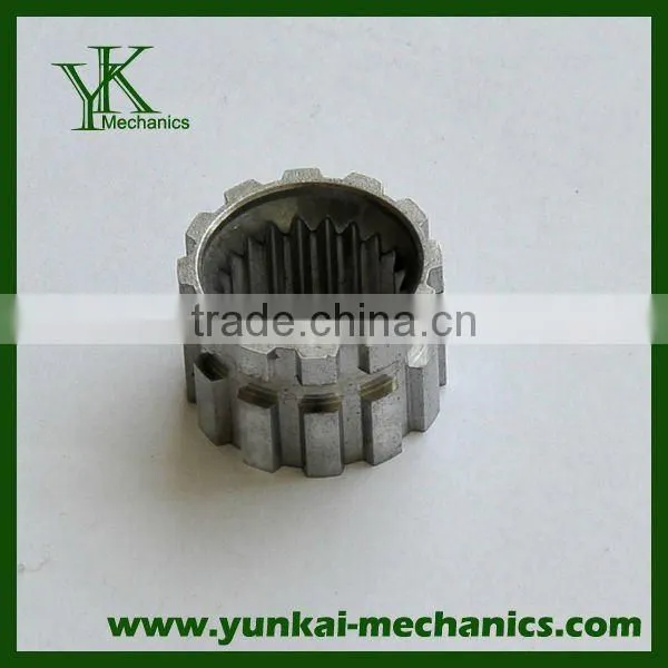 Zinc plating CNC machining gear, custom made spare parts for magnet motor