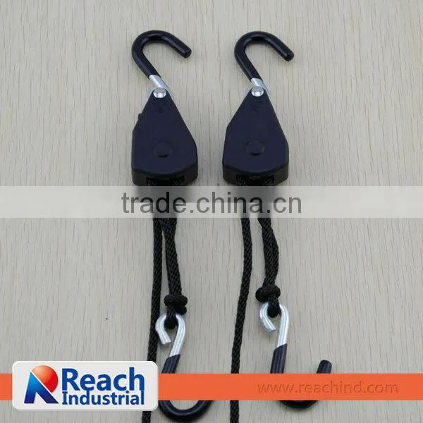 1/4" Metal Pulley Rope Ratchet Hangers