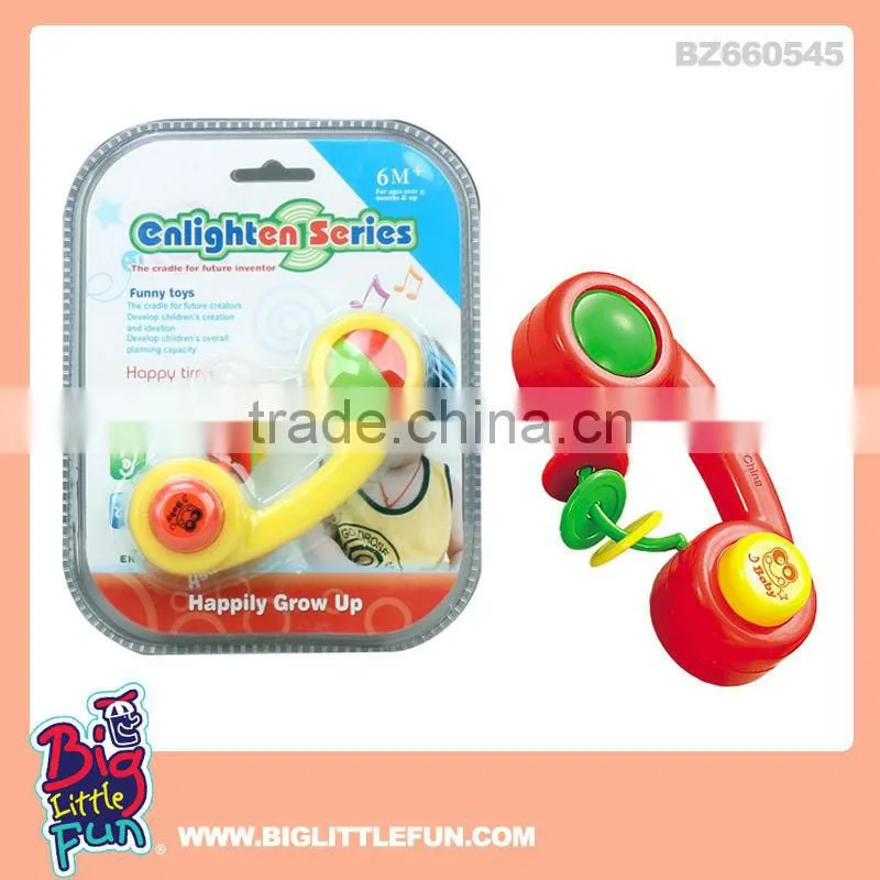 Baby animals plastic baby rattle