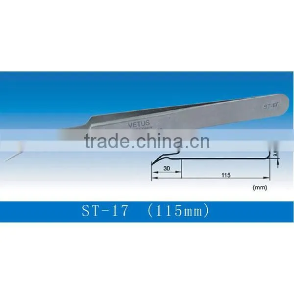 Stainless Steel Curved Eyelash Extensions Tweezers Manufacturer