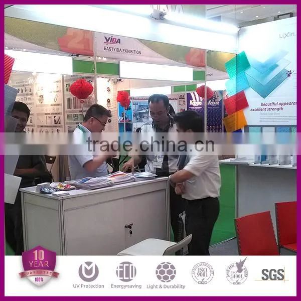 Gensin 6mm/8mm/10mm/12mm/16mm polycarbonate 3-wall sheet/ pc greenhouse sheet/roofing sheet