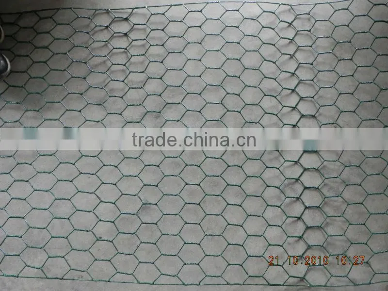 pvc coated hexagonal wire netting/gavanized hexagonal wire netting/chicken fence