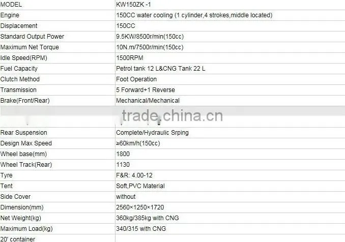China bajaj three wheeler/cng rickshaw price/bajaj auto rickshaw price