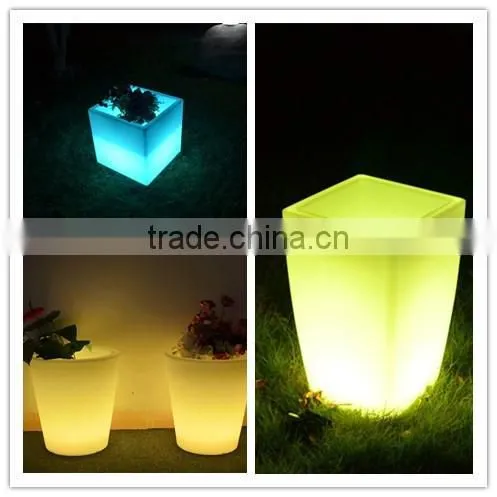 Factory direct sale RGB color changing remote control flower pot
